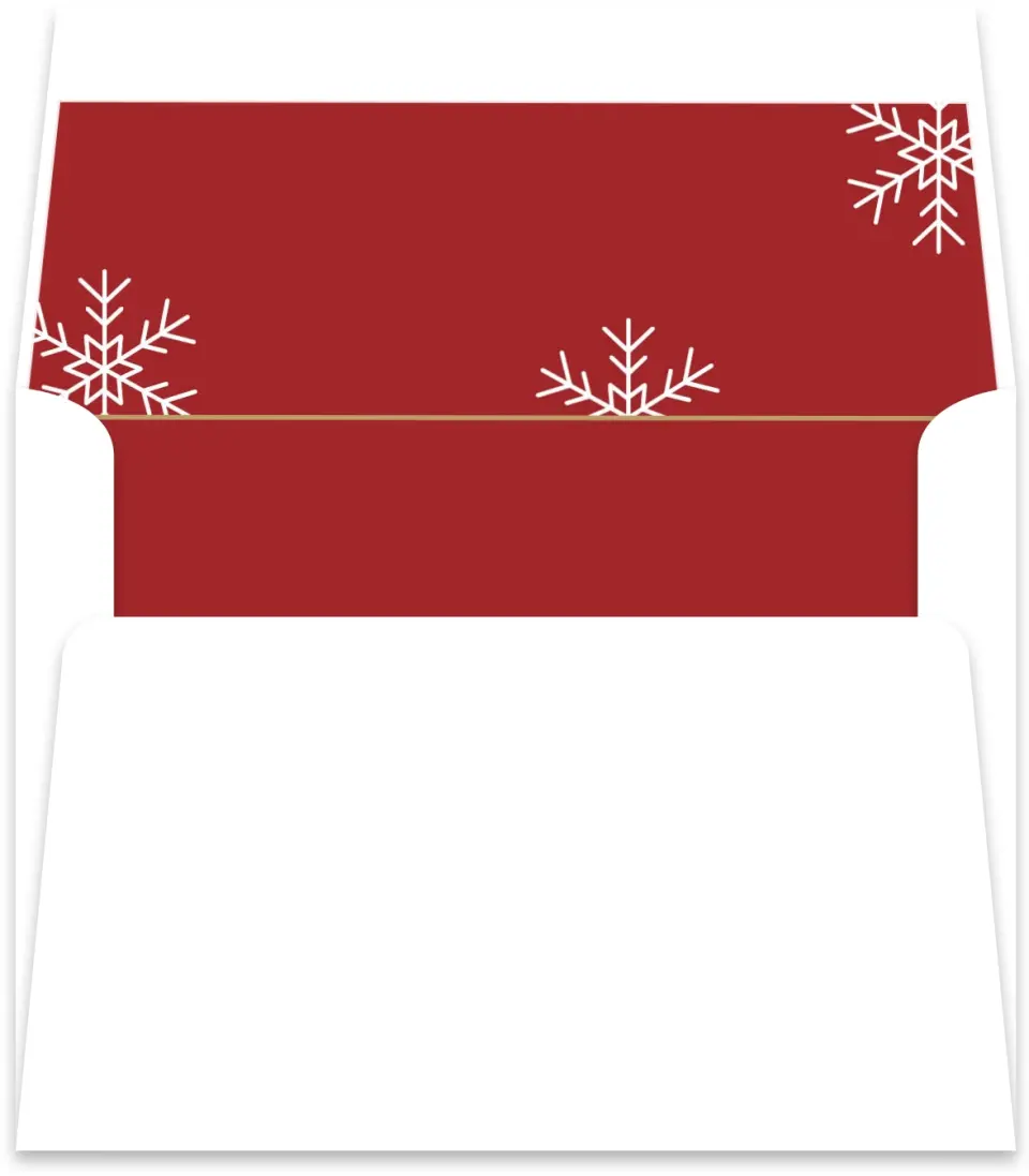 This is a Envelope Liners for 4.375 x 5.75 Card Envelope Liner called Holiday Design printed in full color