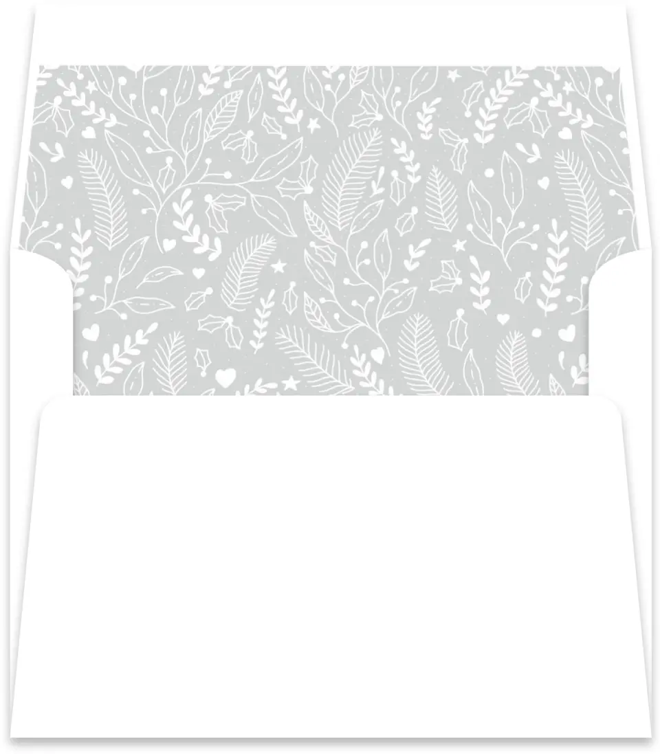 This is a Envelope Liners for 4.375 x 5.75 Card Envelope Liner called Floral Pattern printed in full color