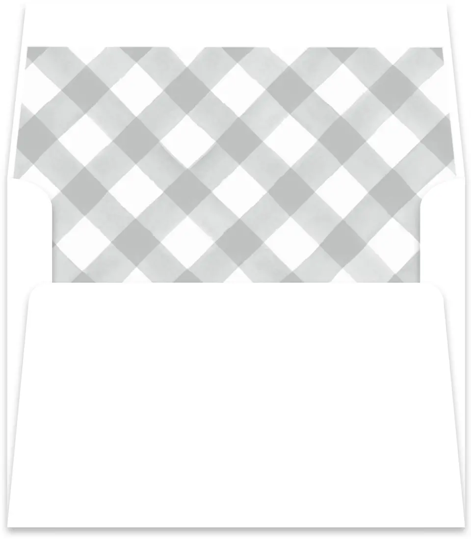 This is a Envelope Liners for 4.375 x 5.75 Card Envelope Liner called Frosted Check printed in full color