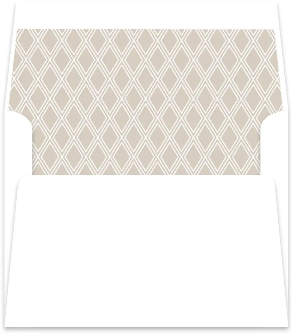 This is a Envelope Liners for 4.375 x 5.75 Card Envelope Liner called Diamond Tile printed in full color