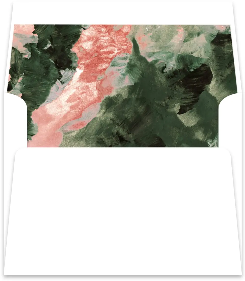 This is a Envelope Liners for 4.375 x 5.75 Card Envelope Liner called Painterly Pattern printed in full color