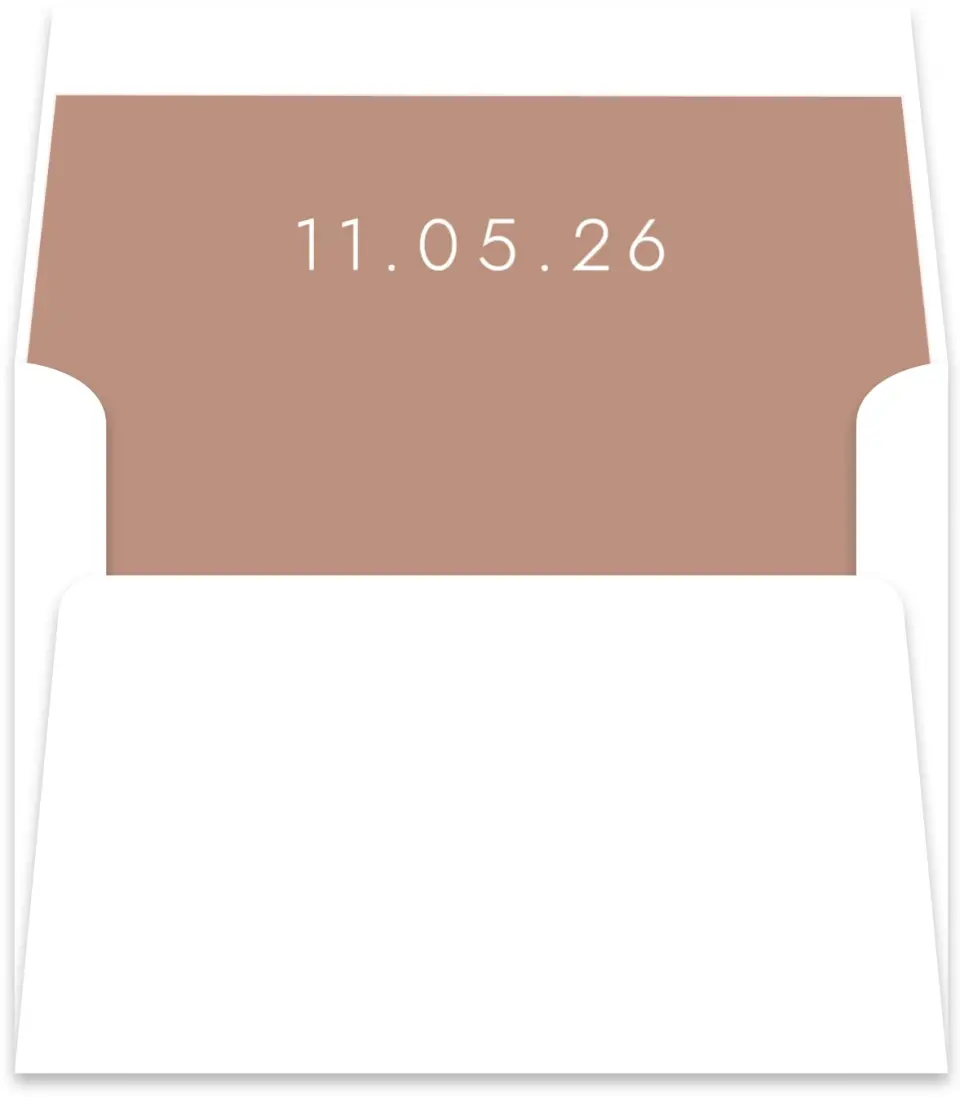 This is a  5½" x 5.9251" Envelope Liners (ELR) called Stacked Pair printed in full color
