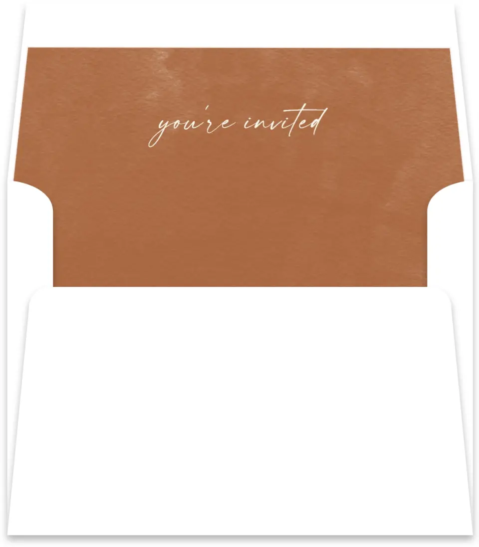 This is a  5½" x 5.9251" Envelope Liners (ELR) called Sandy Fronds printed in full color