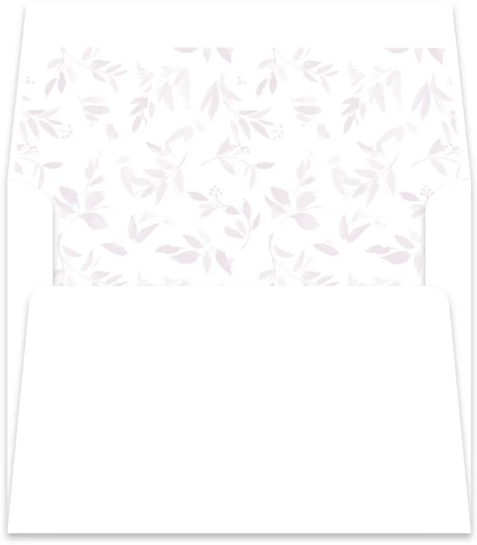 This is a  5½" x 5.9251" Envelope Liners (ELR) called Lush Leaves printed in full color
