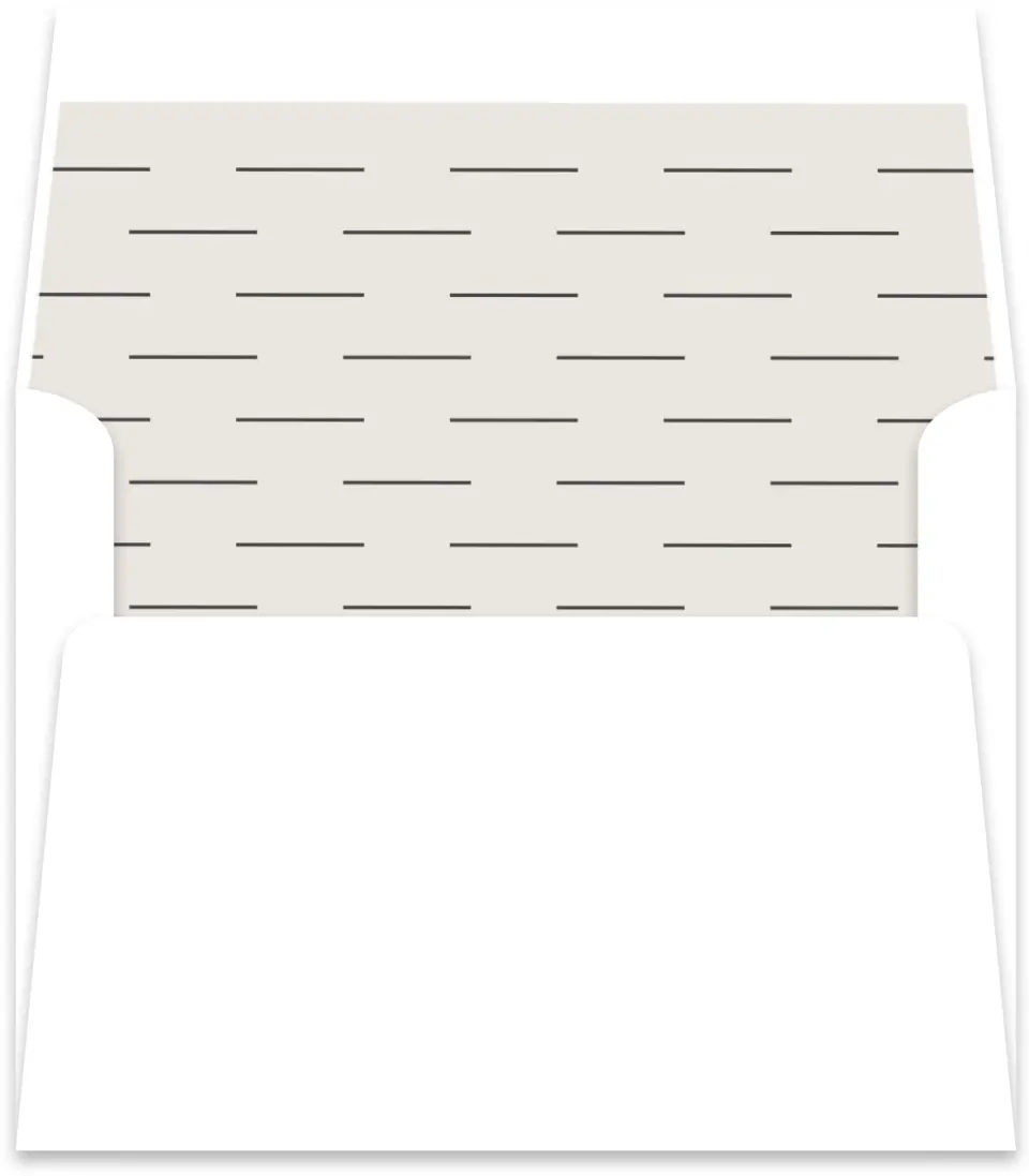 This is a  5½" x 5.9251" Envelope Liners (ELR) called Simple Gathering printed in full color
