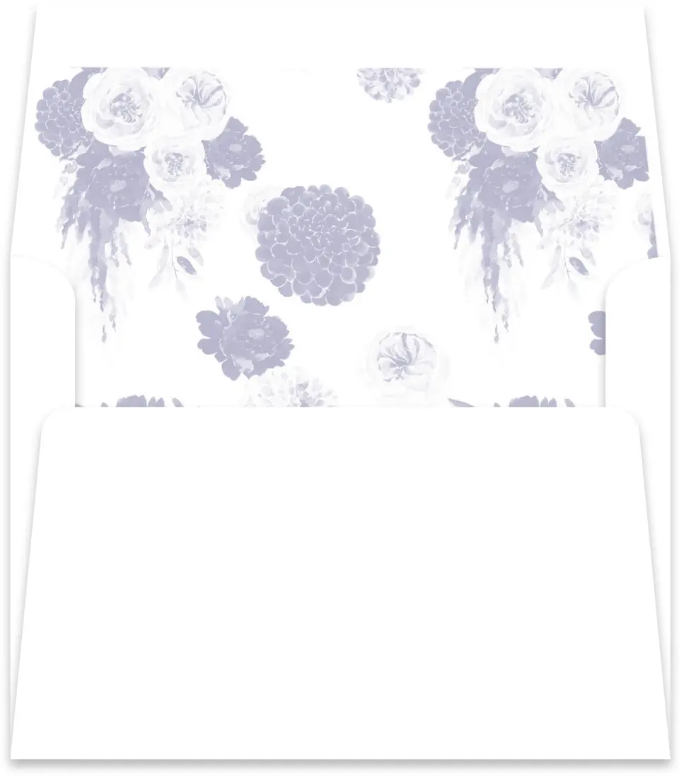 This is a  5½" x 5.9251" Envelope Liners (ELR) called Sweet Botanical printed in full color