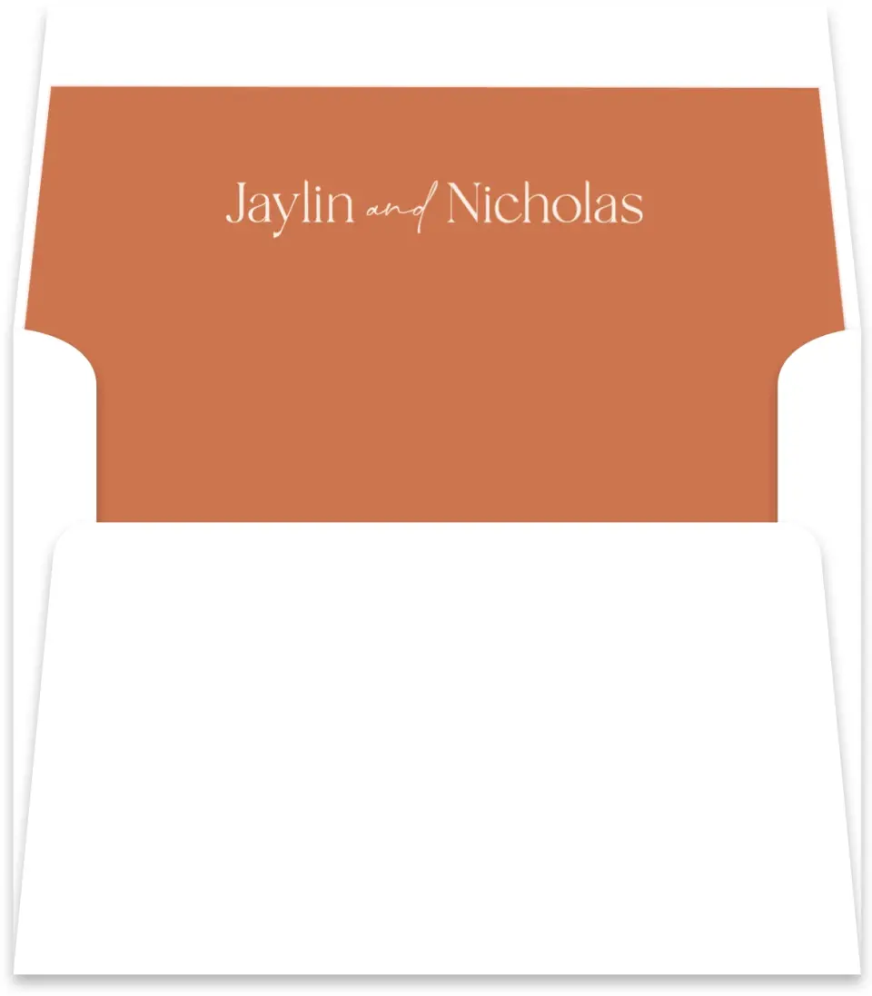This is a  5½" x 5.9251" Envelope Liners (ELR) called The Jaylin printed in full color