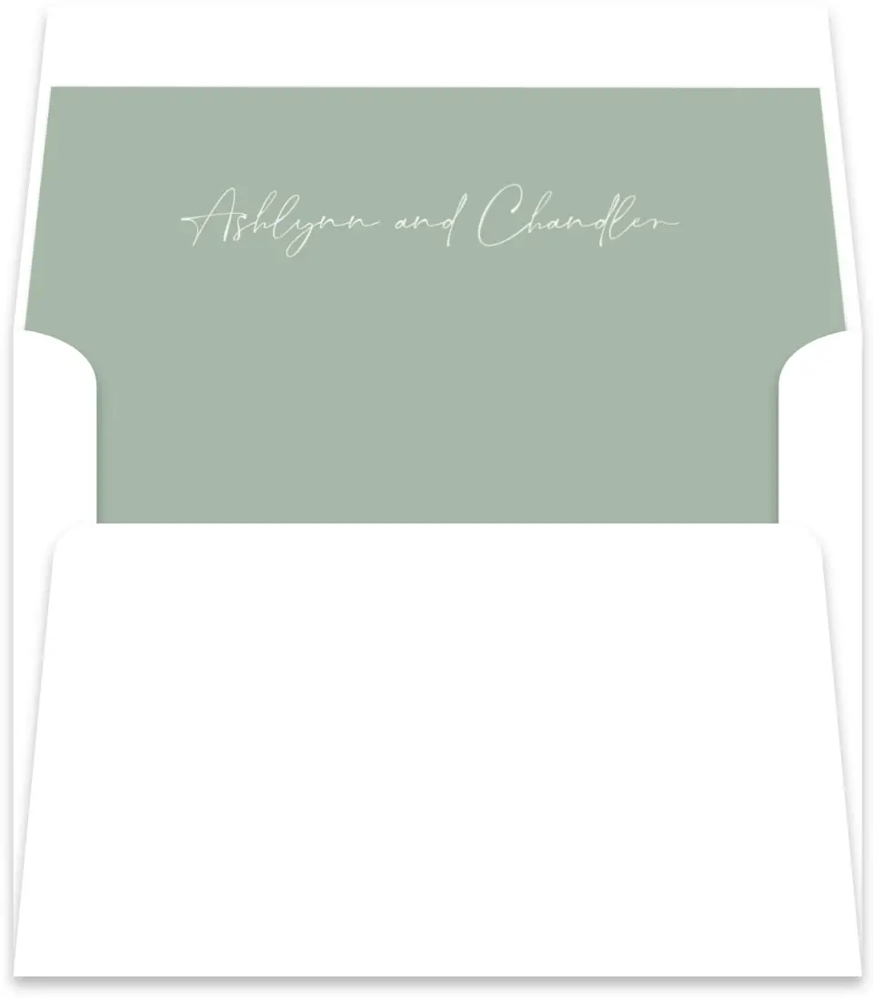 This is a  5½" x 5.9251" Envelope Liners (ELR) called The Ashlynn printed in full color