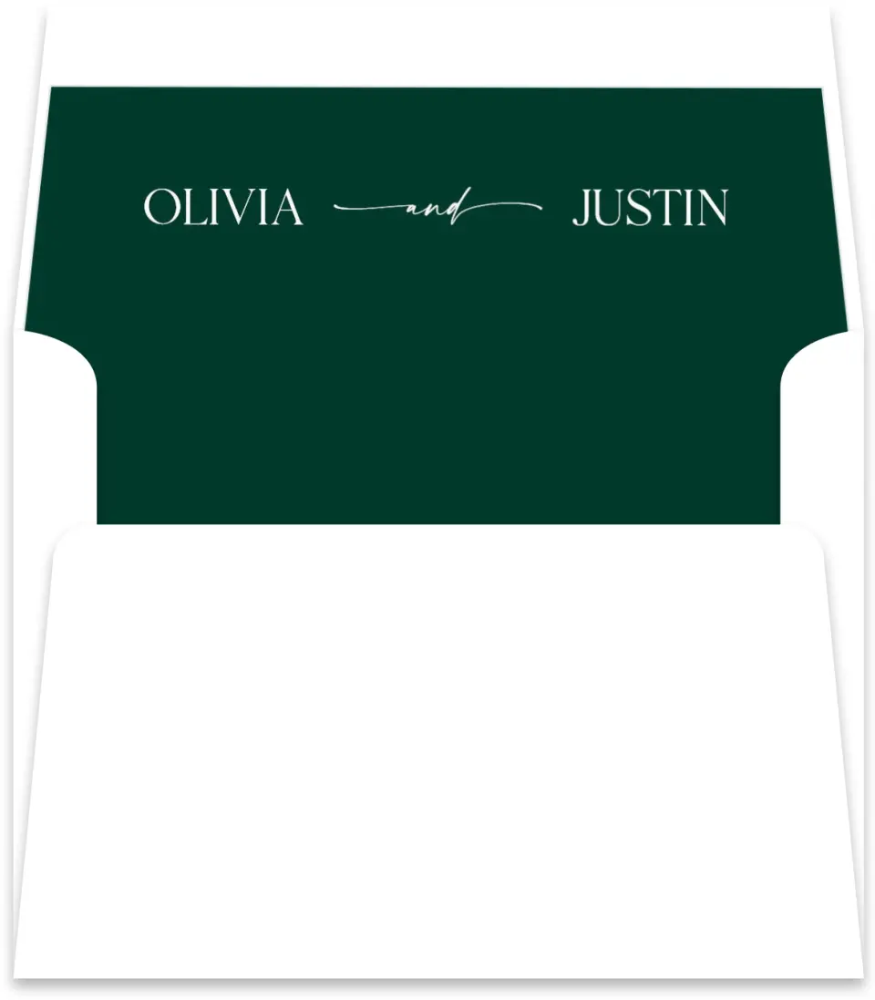 This is a  5½" x 5.9251" Envelope Liners (ELR) called The Olivia printed in full color