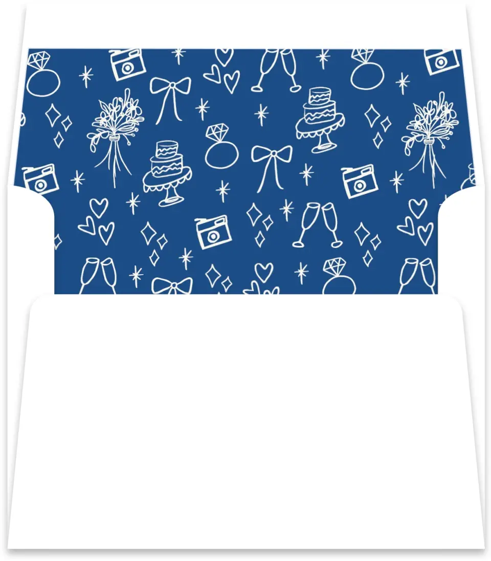 This is a  5½" x 5.9251" Envelope Liners (ELR) called Drawn To You printed in full color