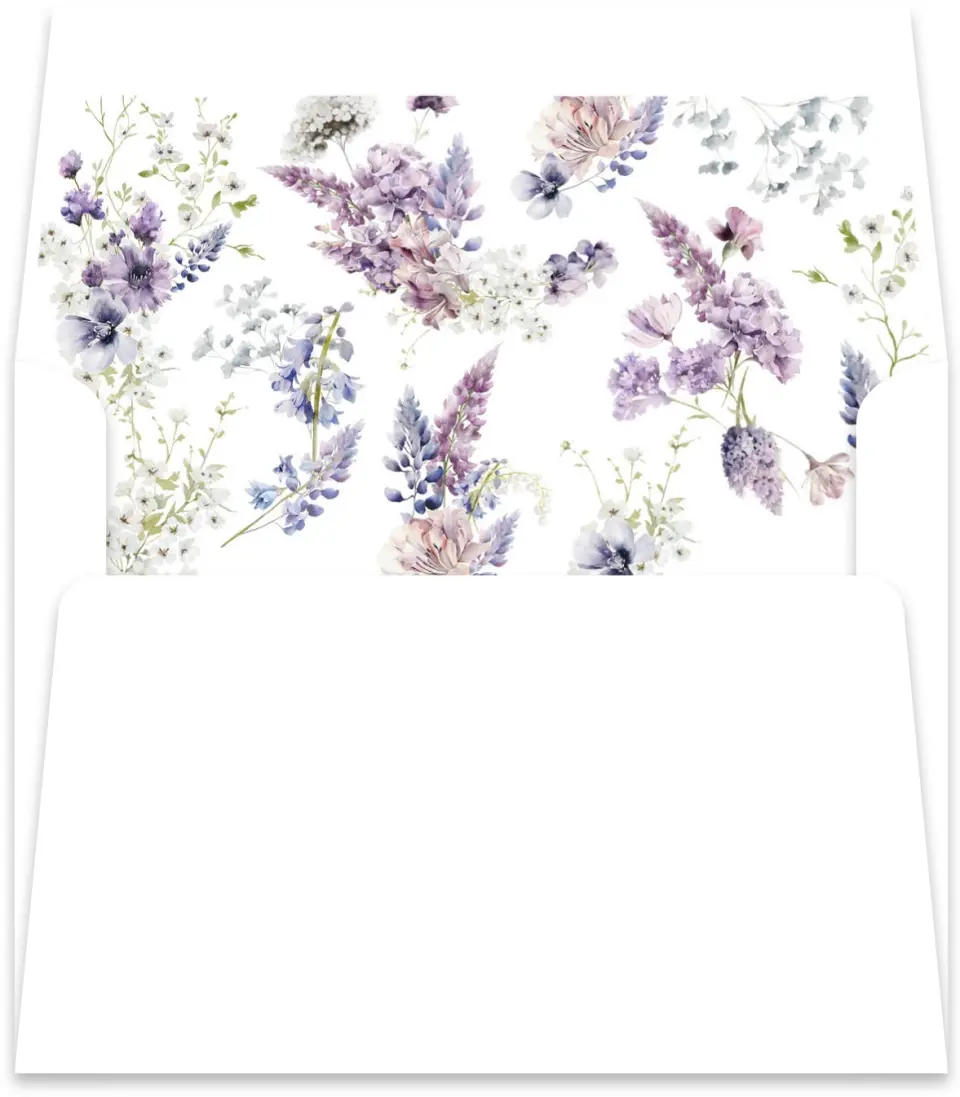 This is a  5½" x 5.9251" Envelope Liners (ELR) called Euphoric Frame printed in full color