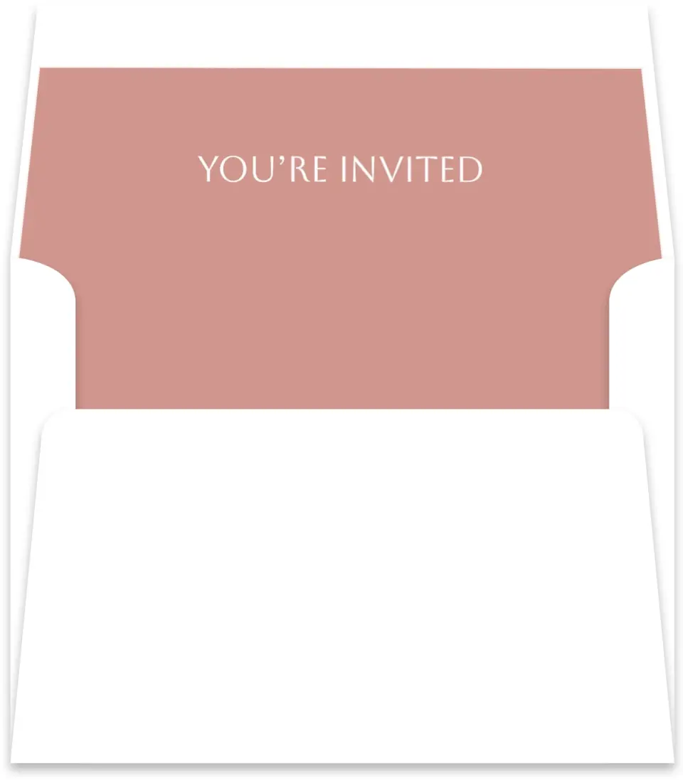 This is a  5½" x 5.9251" Envelope Liners (ELR) called Mauvelous printed in full color