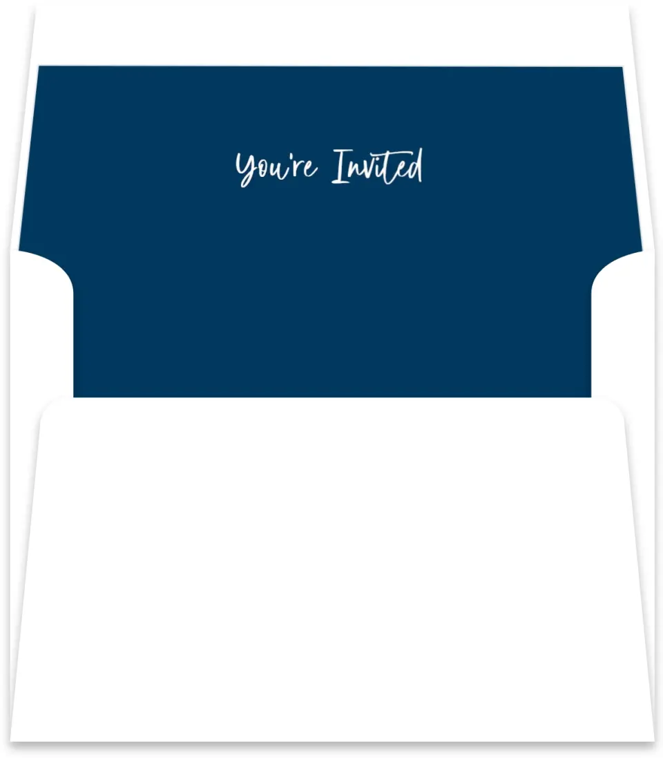 This is a  5½" x 5.9251" Envelope Liners (ELR) called Abundant Blue printed in full color