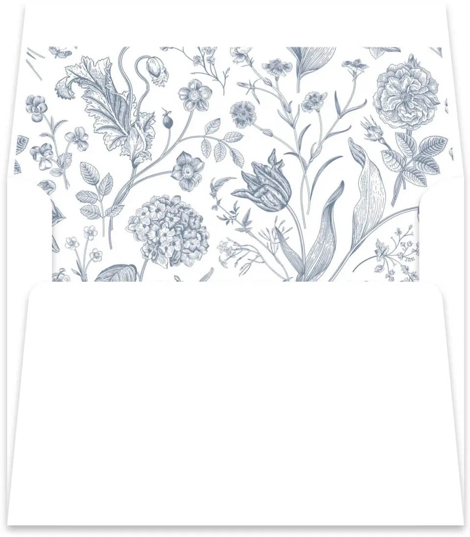 This is a  5½" x 5.9251" Envelope Liners (ELR) called The Gabriella printed in full color