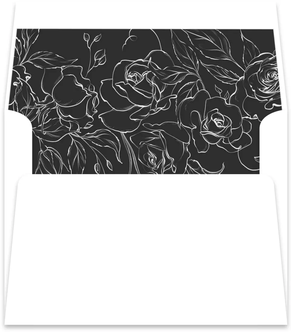 This is a  5½" x 5.9251" Envelope Liners (ELR) called The Anabelle printed in full color