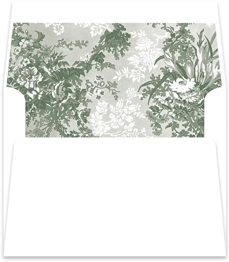 This is a  5½" x 5.9251" Envelope Liners (ELR) called Elegant Frame printed in full color