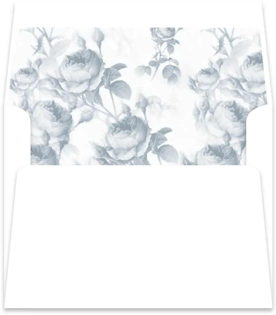 This is a  5½" x 5.9251" Envelope Liners (ELR) called Flowering Frame printed in full color