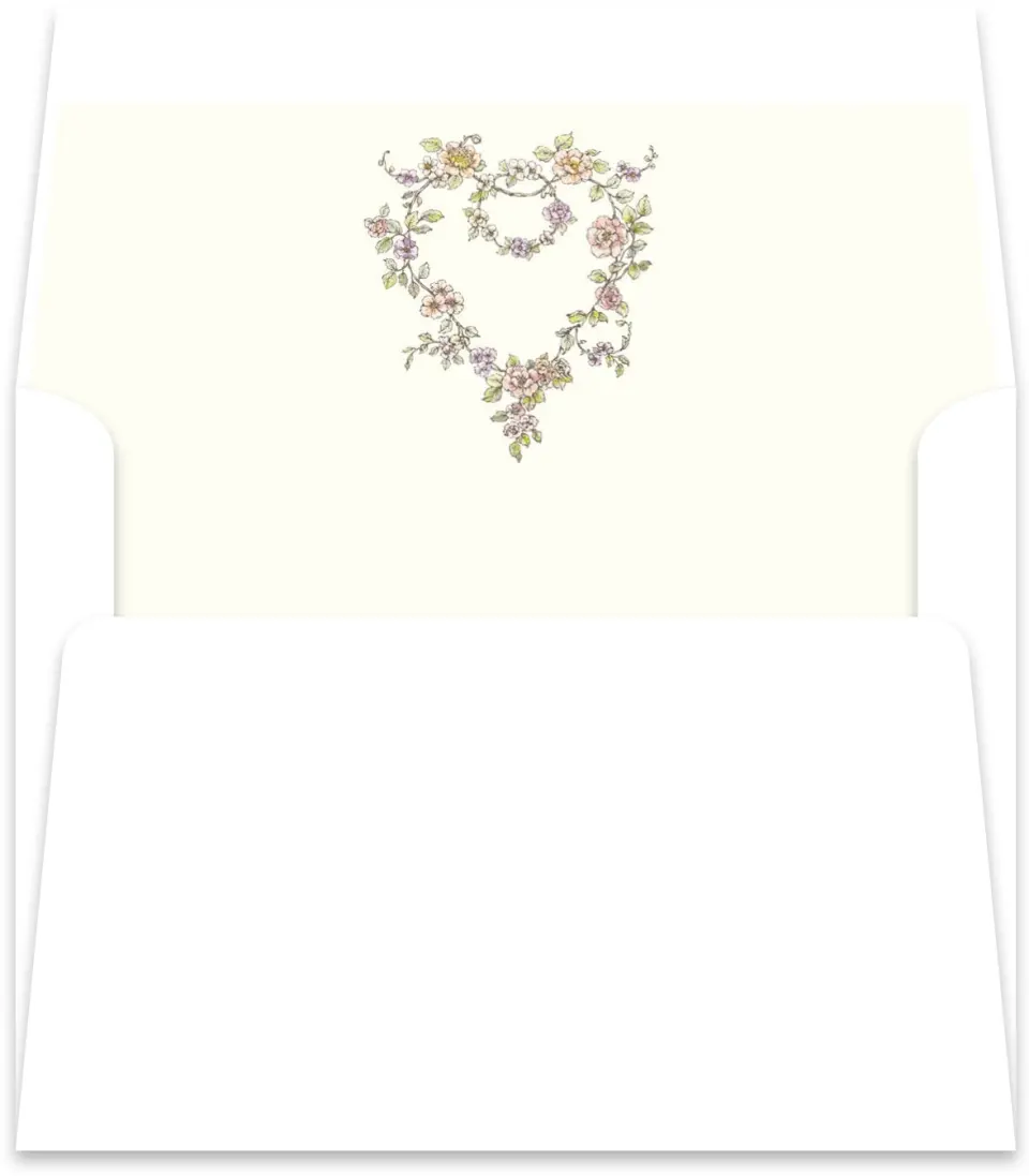 This is a  5½" x 5.9251" Envelope Liners (ELR) called Ever After printed in full color