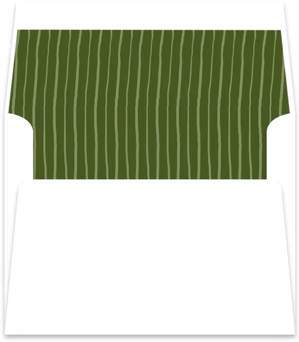 This is a  5½" x 5.9251" Envelope Liners (ELR) called Evergreen Elegance printed in full color
