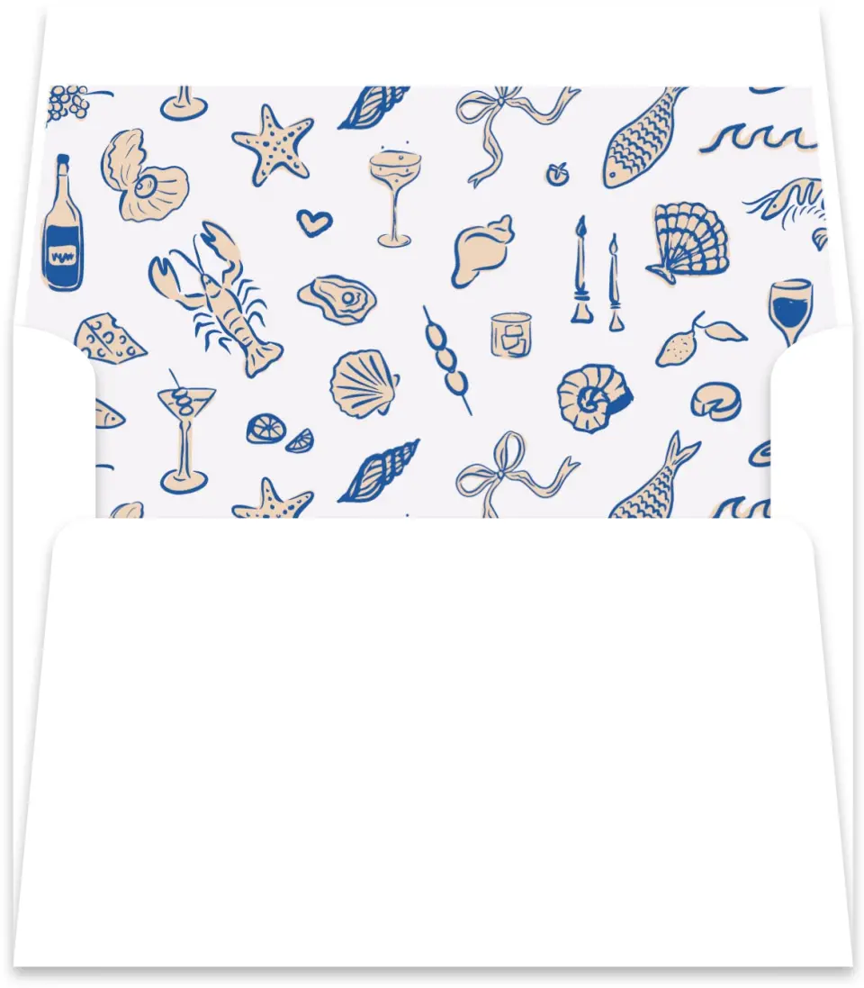 This is a  5½" x 5.9251" Envelope Liners (ELR) called Abyssal Love printed in full color