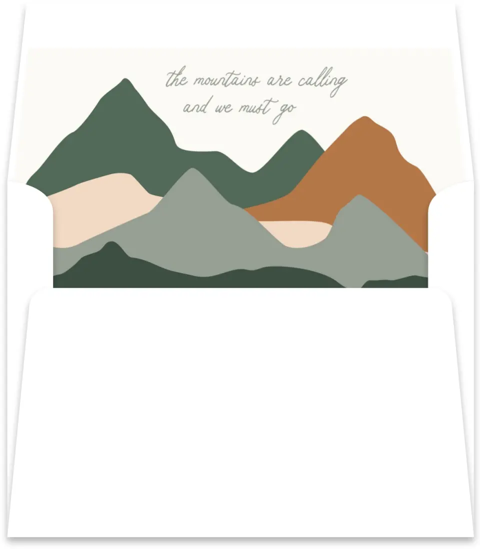 This is a  5½" x 5.9251" Envelope Liners (ELR) called Elevated Adventures printed in full color