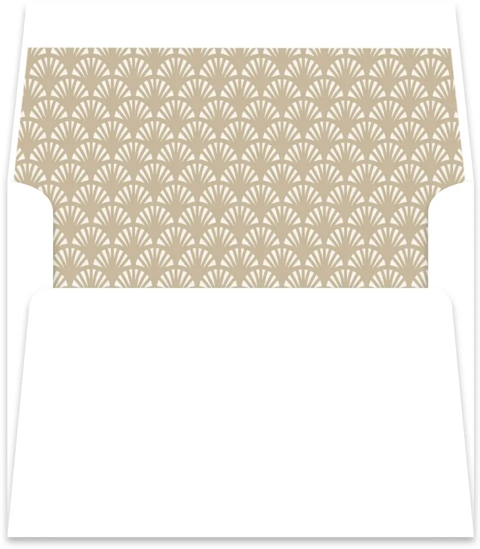 This is a Envelope Liners for 4.375 x 5.75 Card Envelope Liner called Elegant Shell printed in full color