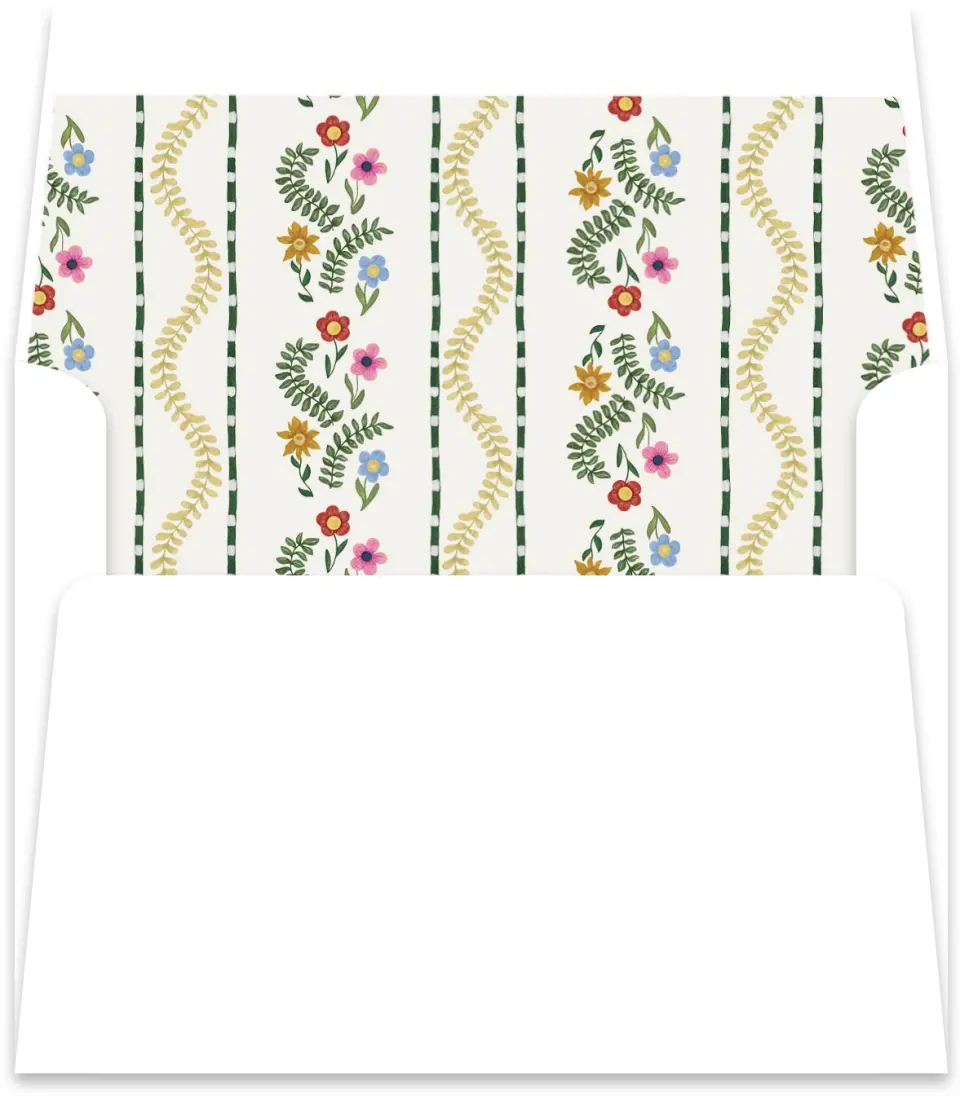 This is a  5½" x 5.9251" Envelope Liners (ELR) called Cottage Keepsake printed in full color