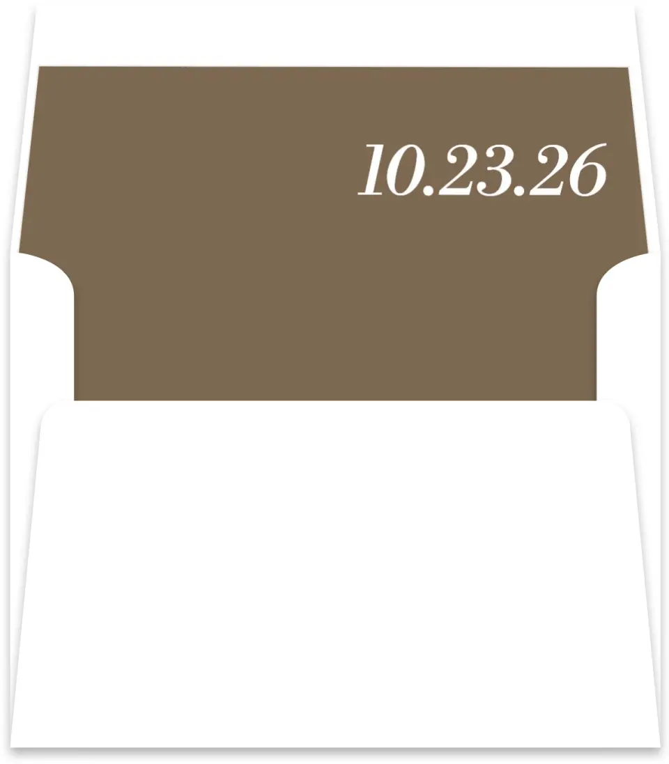 This is a  5½" x 5.9251" Envelope Liners (ELR) called All I Need printed in full color