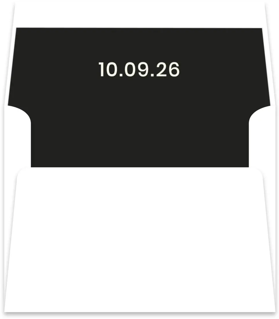 This is a  5½" x 5.9251" Envelope Liners (ELR) called Love on Film printed in full color