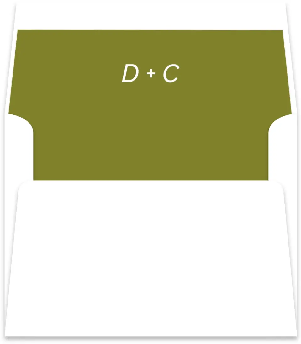 This is a  5½" x 5.9251" Envelope Liners (ELR) called Simple Trio printed in full color