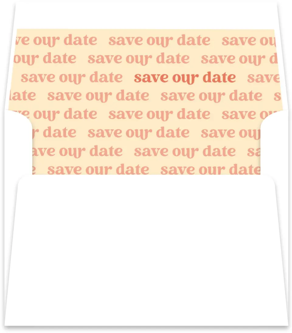 This is a  5½" x 5.9251" Envelope Liners (ELR) called Save It printed in full color