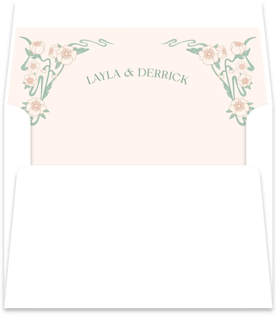 This is a  5½" x 5.9251" Envelope Liners (ELR) called Vintage Dream printed in full color