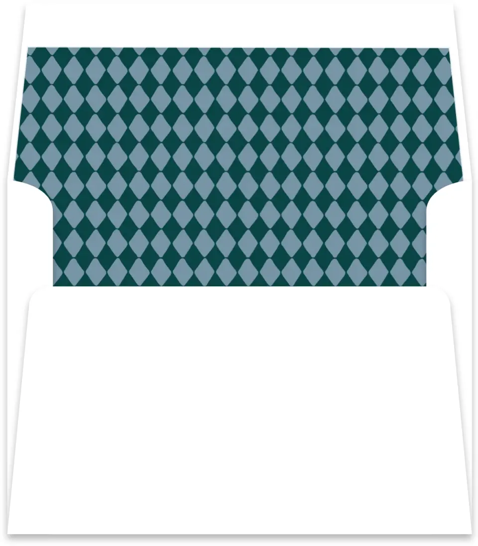This is a  5½" x 5.9251" Envelope Liners (ELR) called Diamond Grad printed in full color