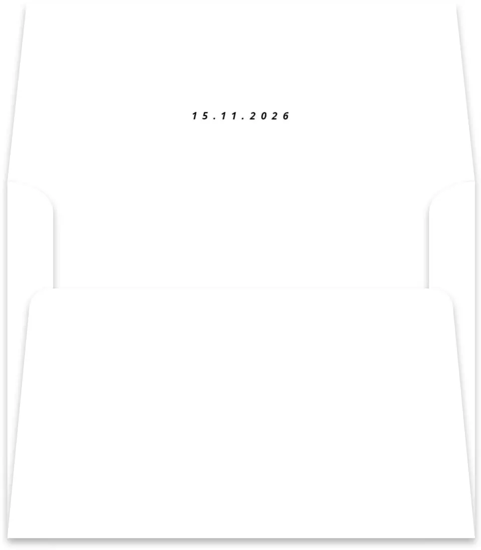 This is a  5½" x 5.9251" Envelope Liners (ELR) called Date to Remember printed in full color