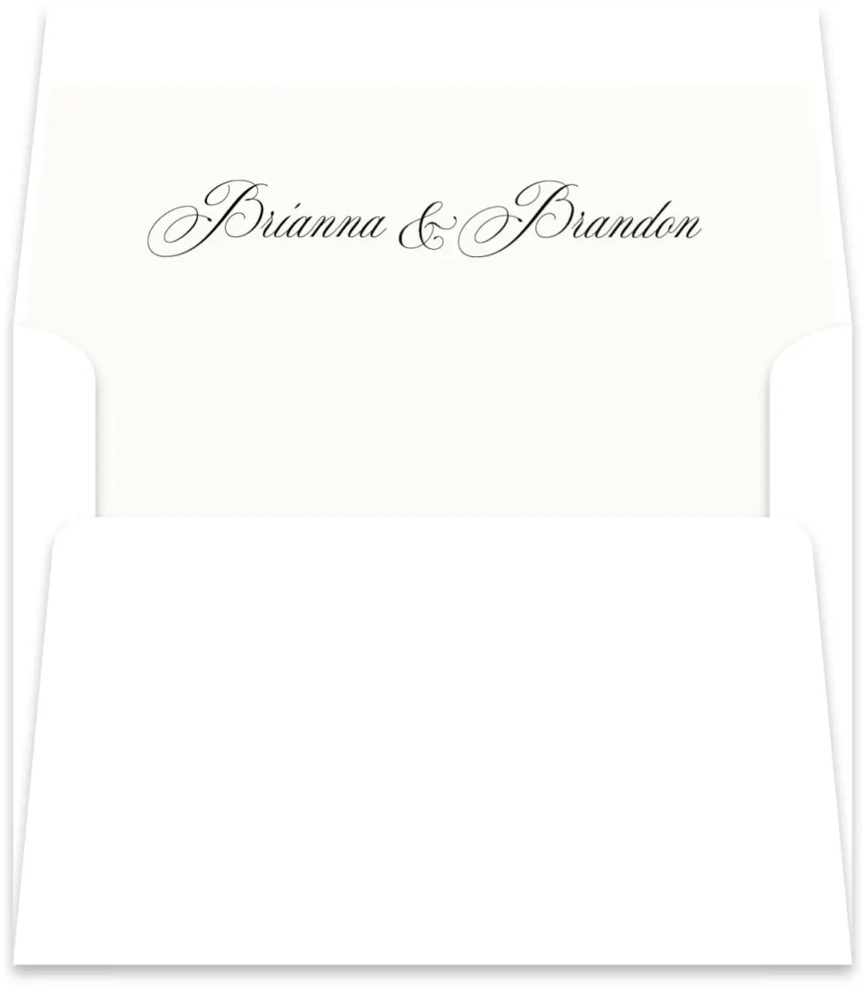 This is a  5½" x 5.9251" Envelope Liners (ELR) called Modern Romance printed in full color