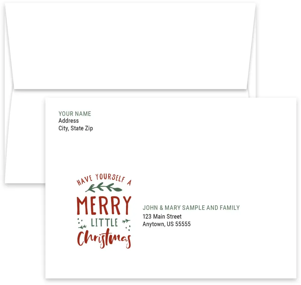 Envelopes for Christmas Cards