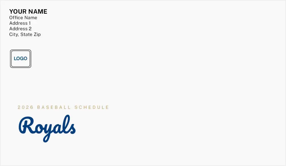 This is a 4.5 x 7.75 Envelope Mailer called Royals printed in full color