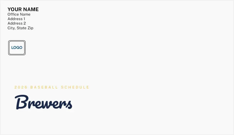 This is a 4.5 x 7.75 Envelope Mailer called Brewers printed in full color