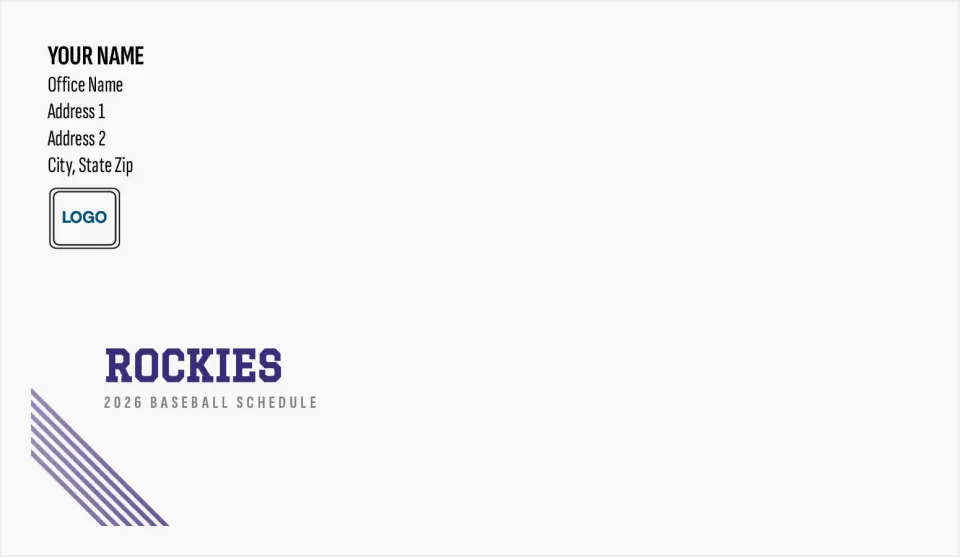 This is a 4.5 x 7.75 Envelope Mailer called Rockies printed in full color