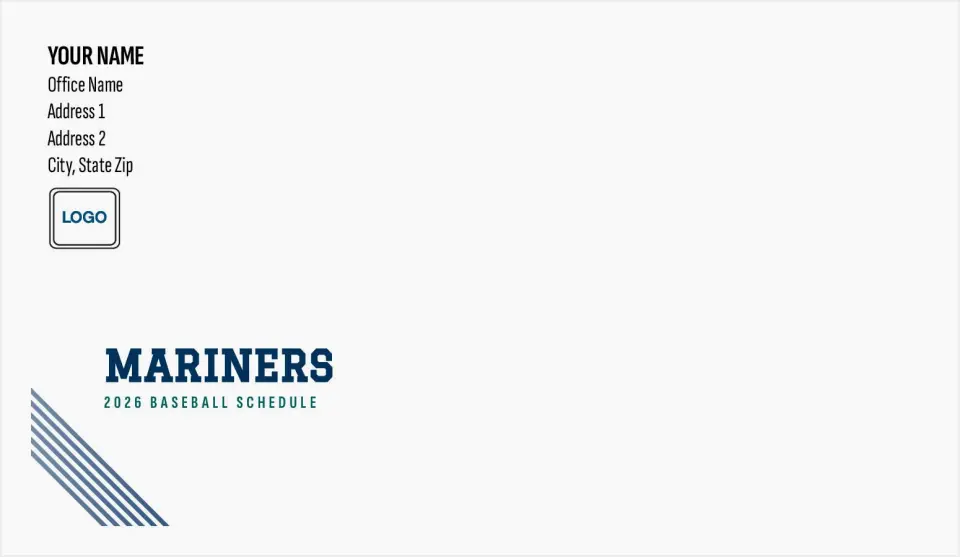 This is a 4.5 x 7.75 Envelope Mailer called Mariners printed in full color