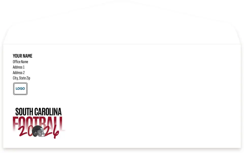This is a 4.125" x 9½" Envelope Mailer called South Carolina Gamecocks printed in full color