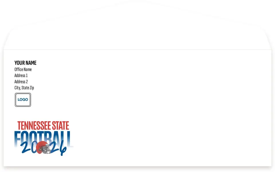 This is a 4.125" x 9½" Envelope Mailer called Tennessee State printed in full color