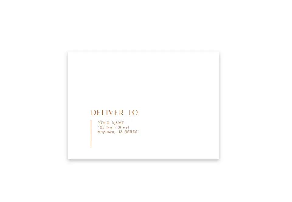 This is a 3.625 x 5.125 Return Address Printing Service for RSVP Envelope called Return Address Printing for RSVP Envelopes printed in full color
