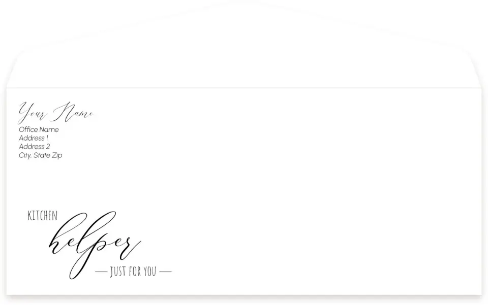 This is a 4.125 x 9.5 Baseball Envelope called Healthy Portion Guide printed in full color