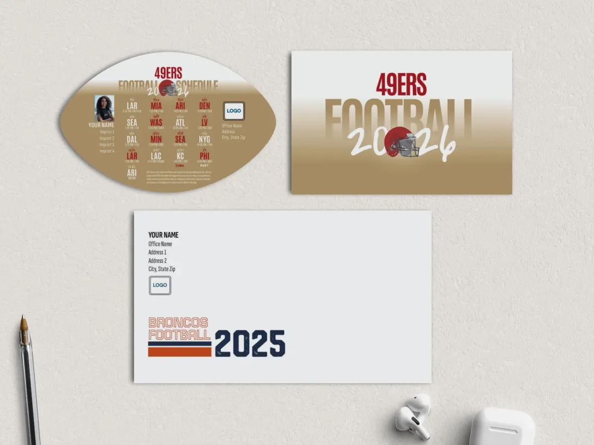 Football Shaped Magnet with Insert