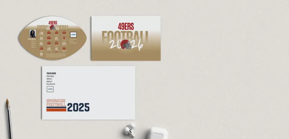 Football Shaped Magnet with Insert