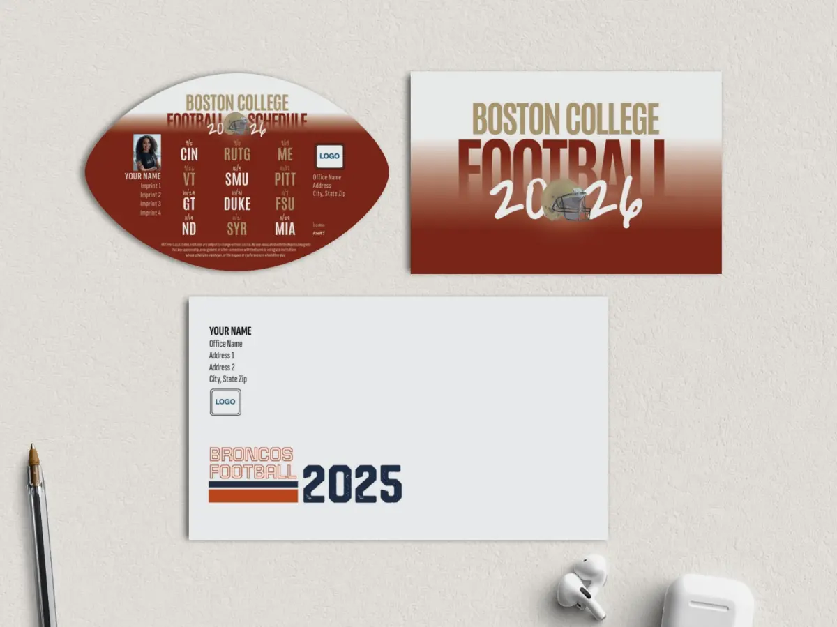 Football Shaped Magnet with Insert