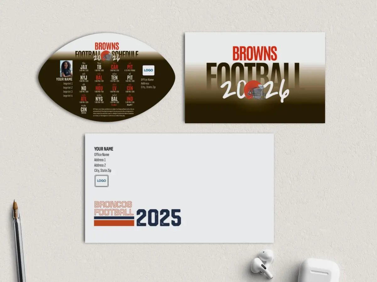 Football Shaped Magnet with Insert