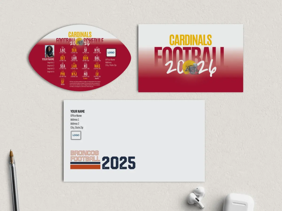 Football Shaped Magnet with Insert