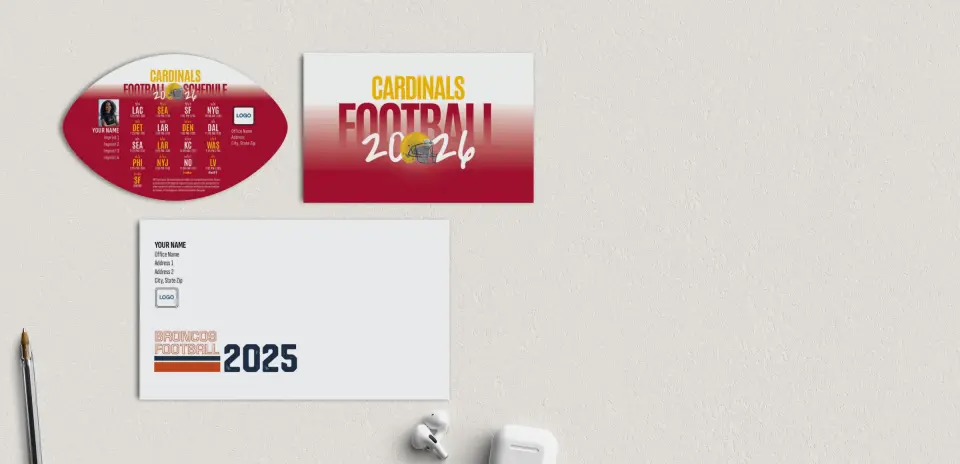 Football Shaped Magnet with Insert
